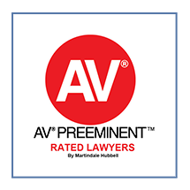 AV Preeminent rated lawyers by Martindale-Hubbell